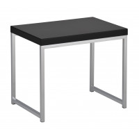 OSP Home Furnishings WST09-BK Wall Street Chrome and Black End Table